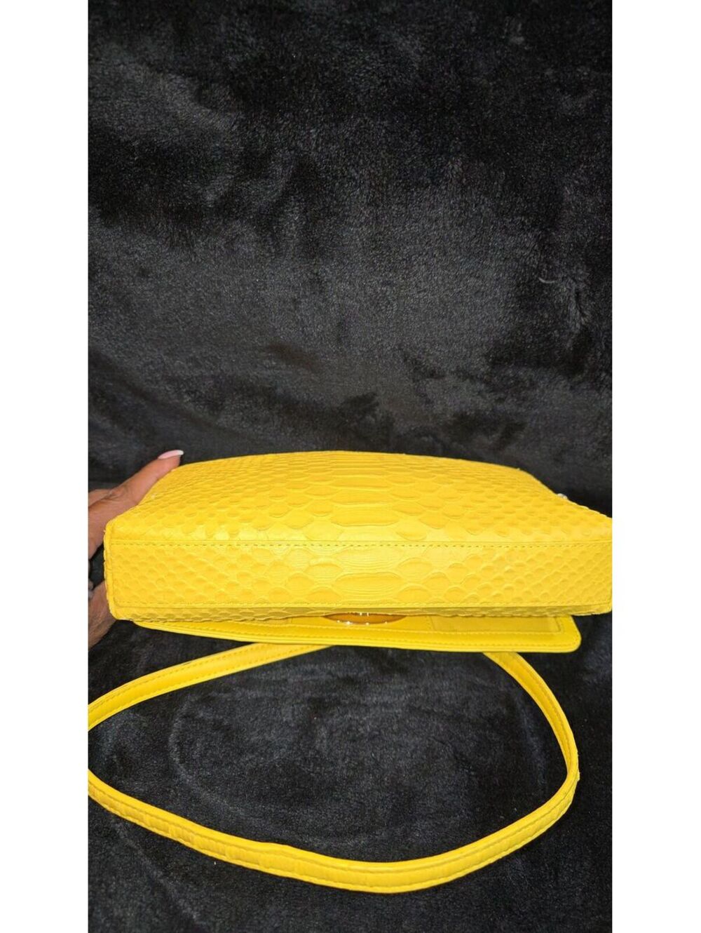 78. Coach 2015 Crosstown Crossbody In Embossed Python Leather - Picture 5 of 8